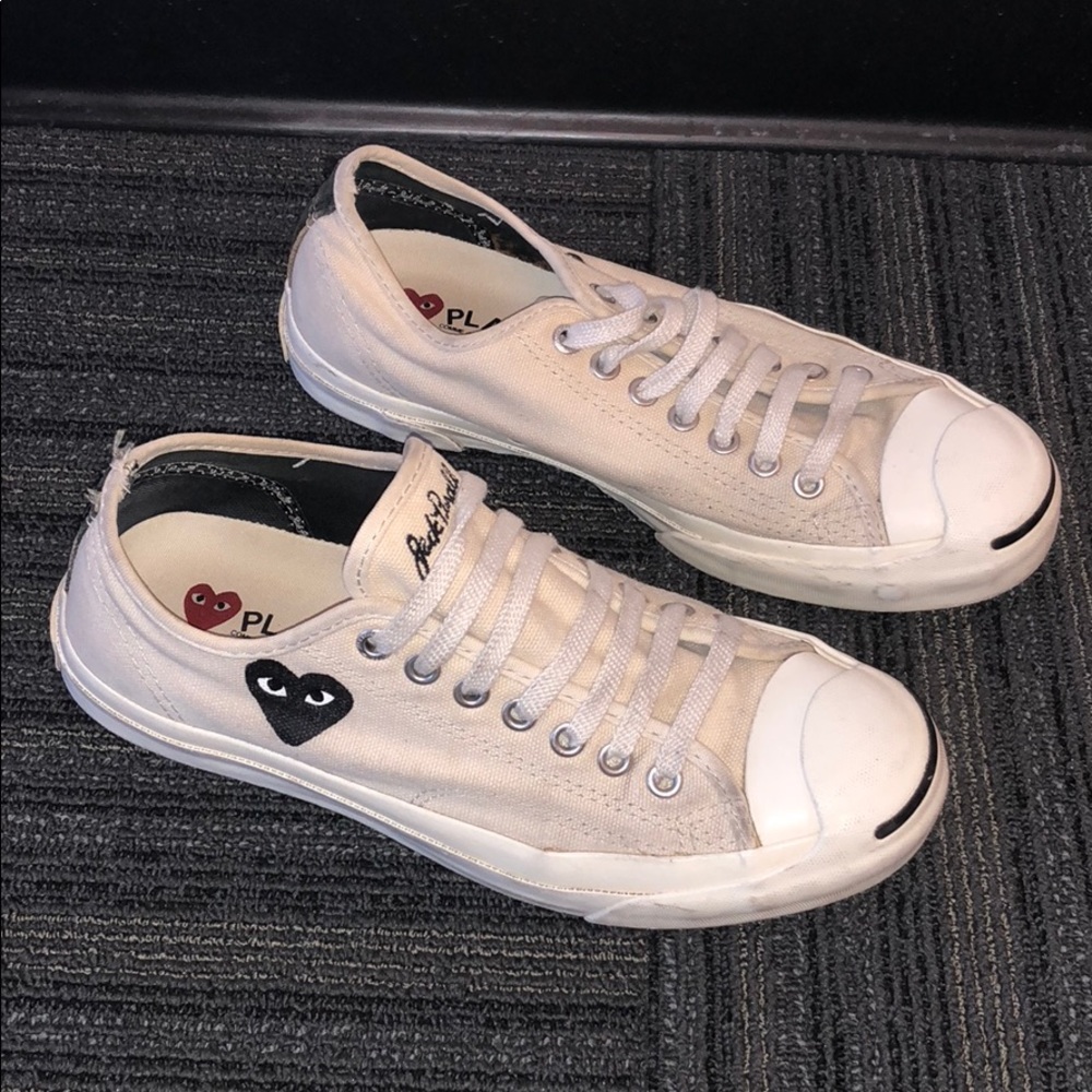 White Comme Des Garcons PLAY x Converse Chuck